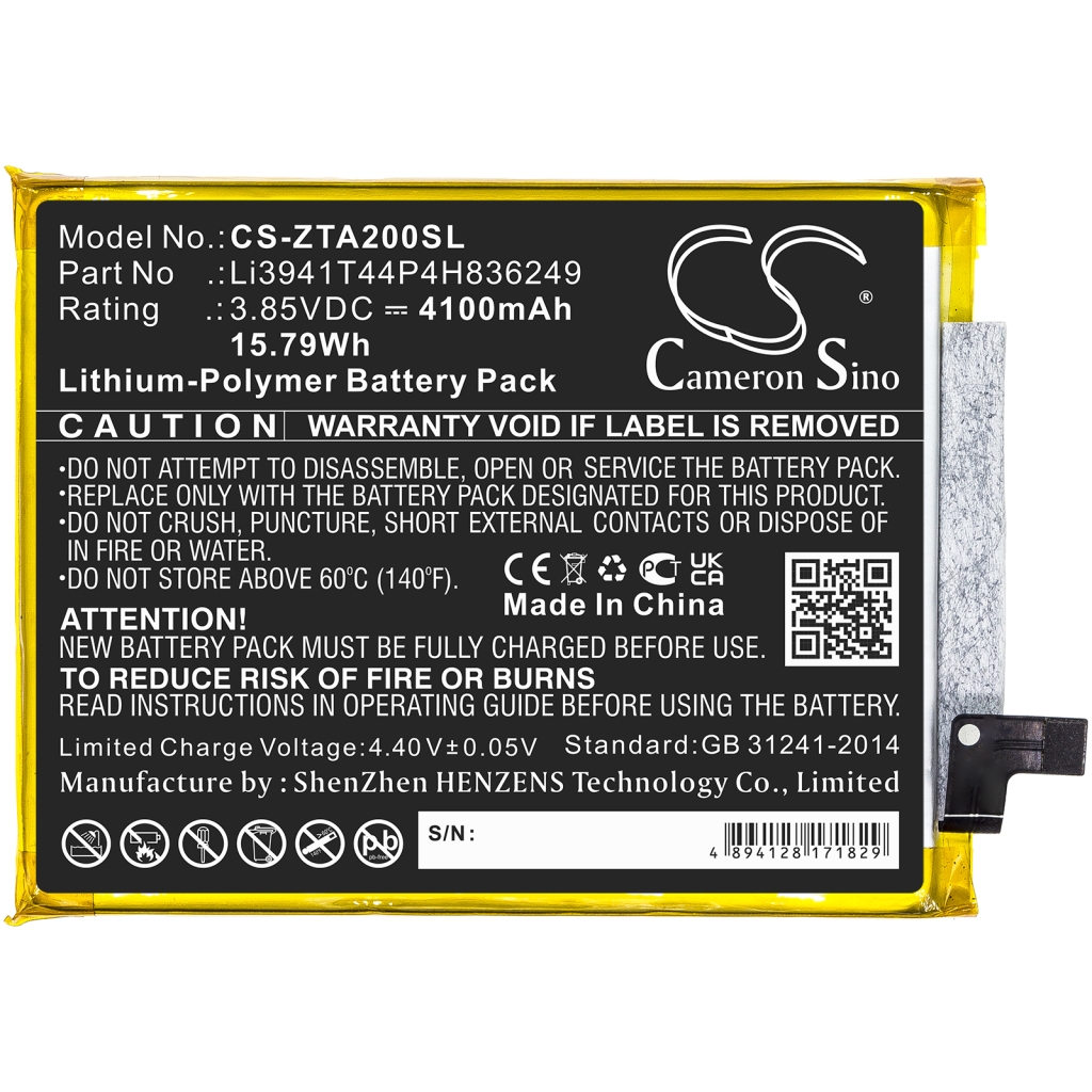 Batería del teléfono móvil ZTE CS-ZTA200SL