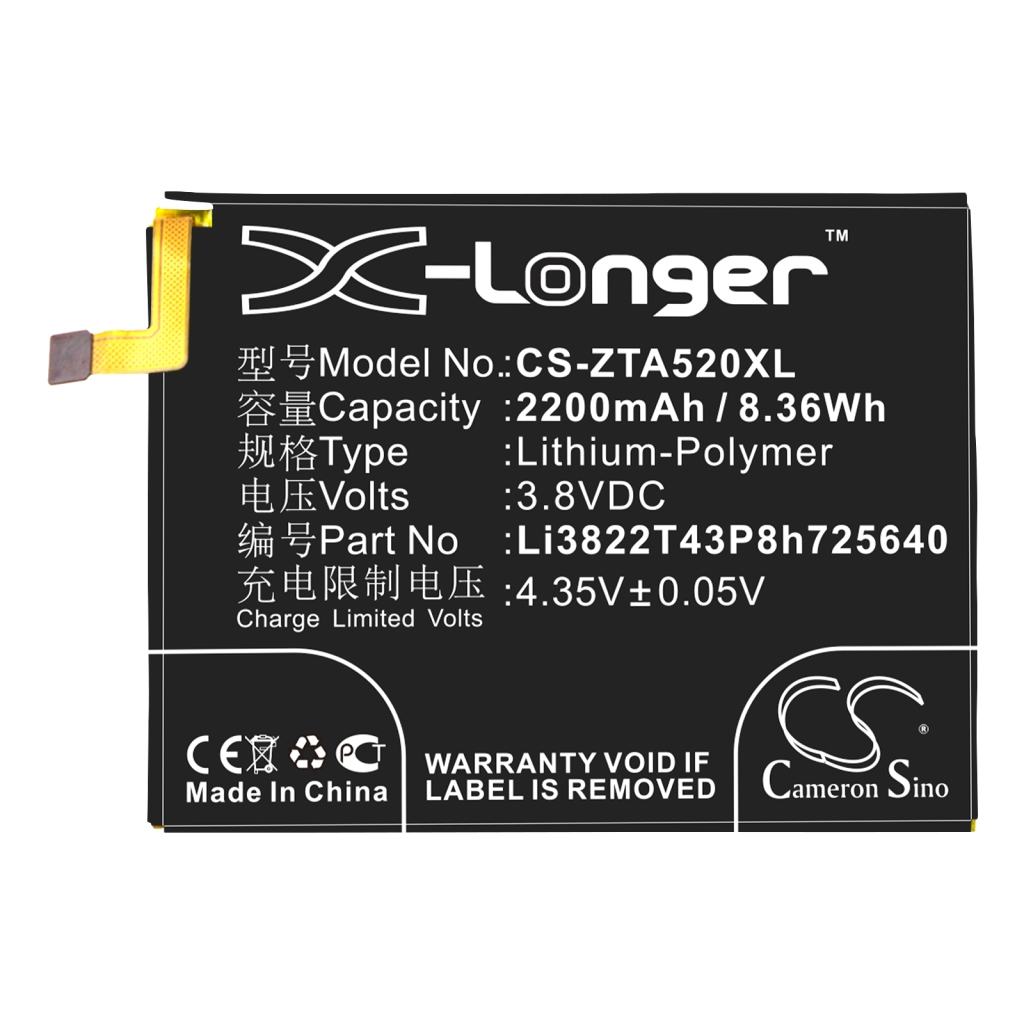 Batería del teléfono móvil ZTE CS-ZTA520XL