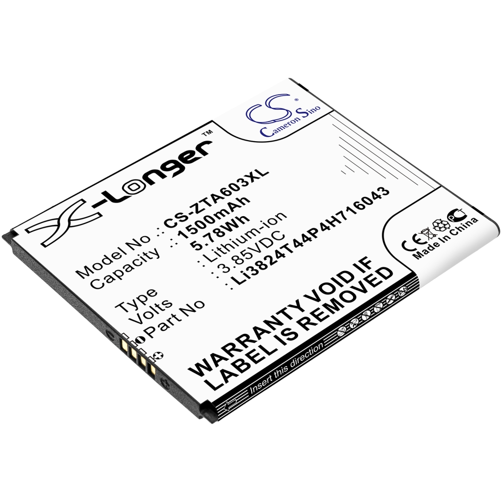 Batería del teléfono móvil ZTE CS-ZTA603XL