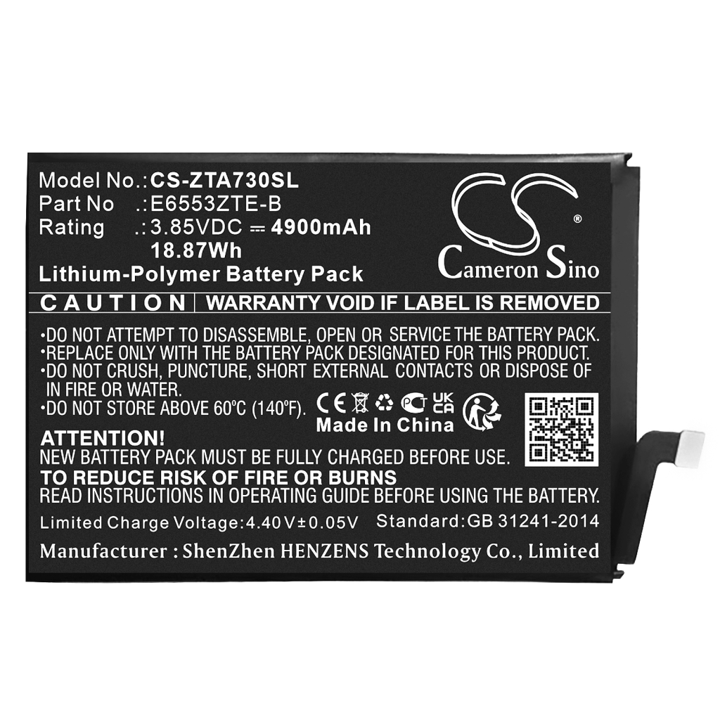 Batería del teléfono móvil ZTE CS-ZTA730SL