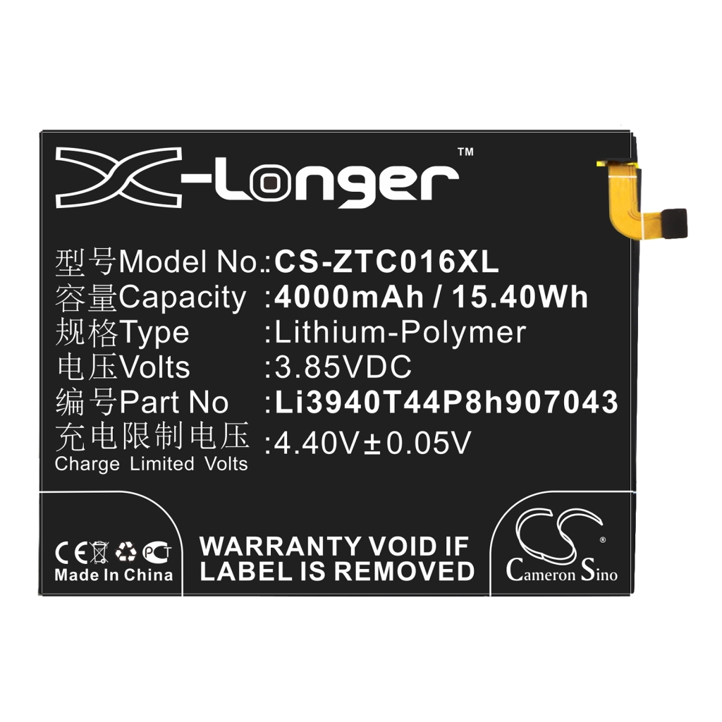 Batería del teléfono móvil ZTE CS-ZTC016XL