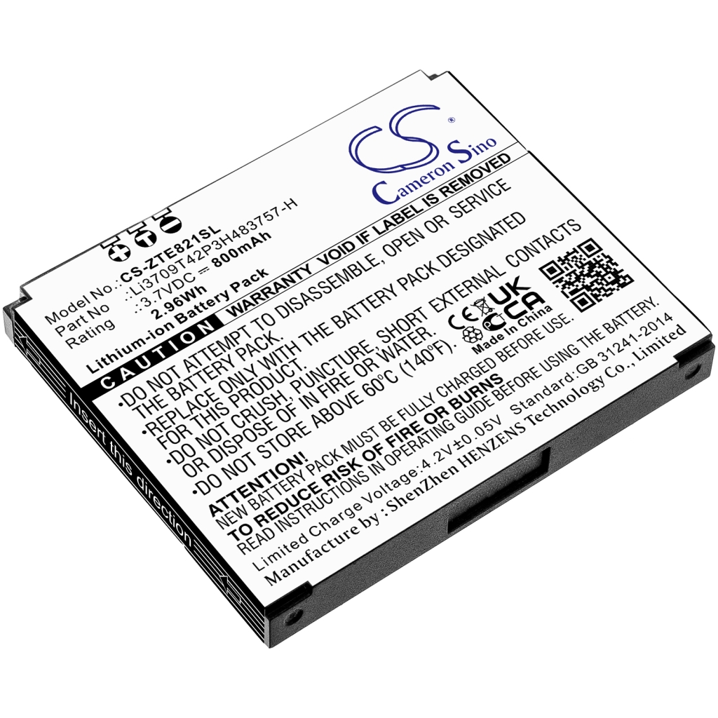 Batería del teléfono móvil ZTE CS-ZTE821SL