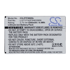 Reemplazo de batería compatible para ZTE LI3712T42P3H633959