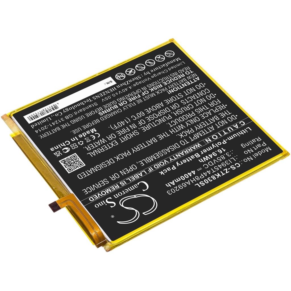 Batería de la tableta ZTE CS-ZTK830SL