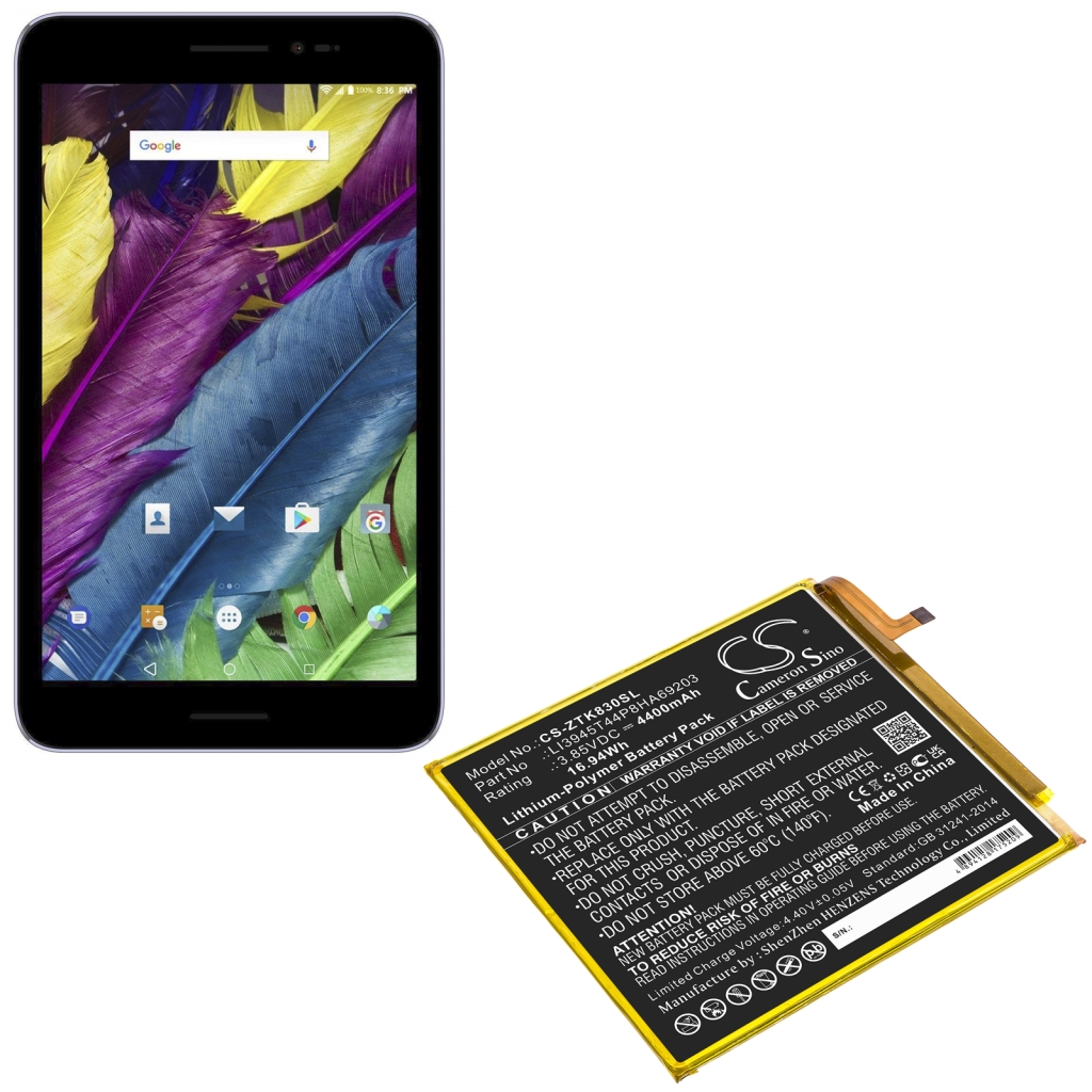 Batería de la tableta ZTE CS-ZTK830SL