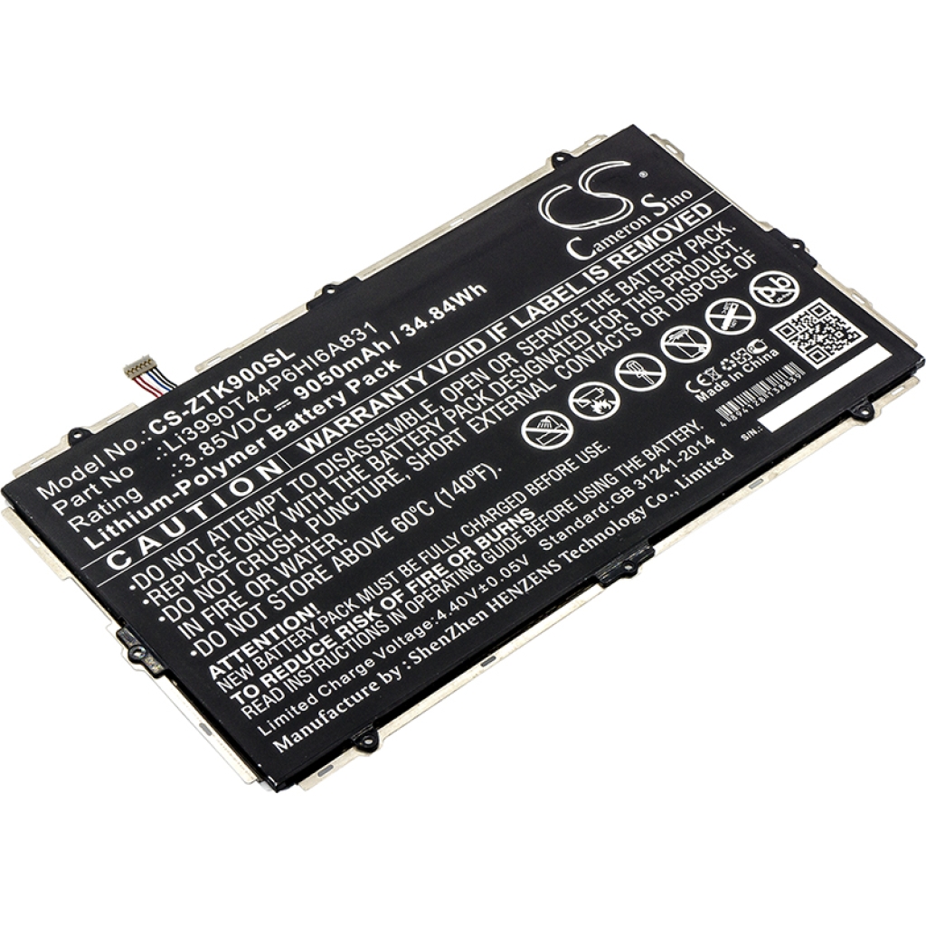 Batería de la tableta ZTE CS-ZTK900SL