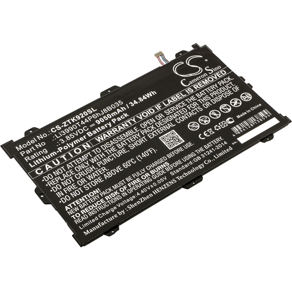 Batería de la tableta ZTE CS-ZTK920SL
