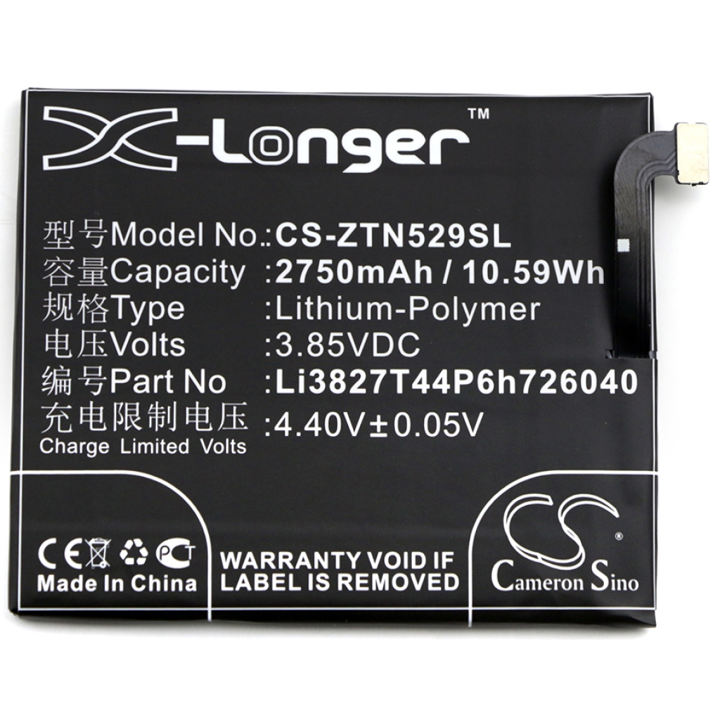 Batería del teléfono móvil ZTE CS-ZTN529SL