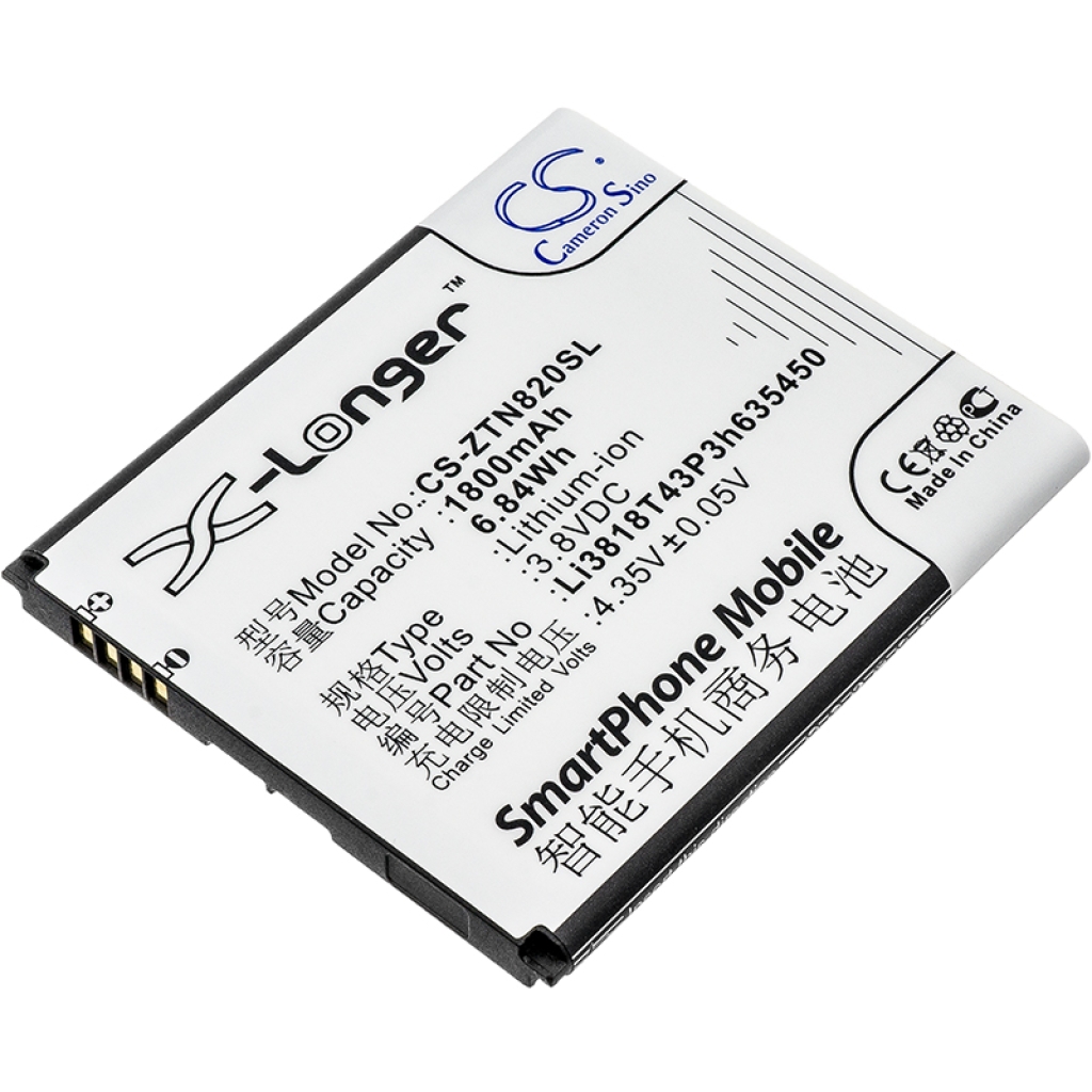 Batería del teléfono móvil ZTE CS-ZTN820SL