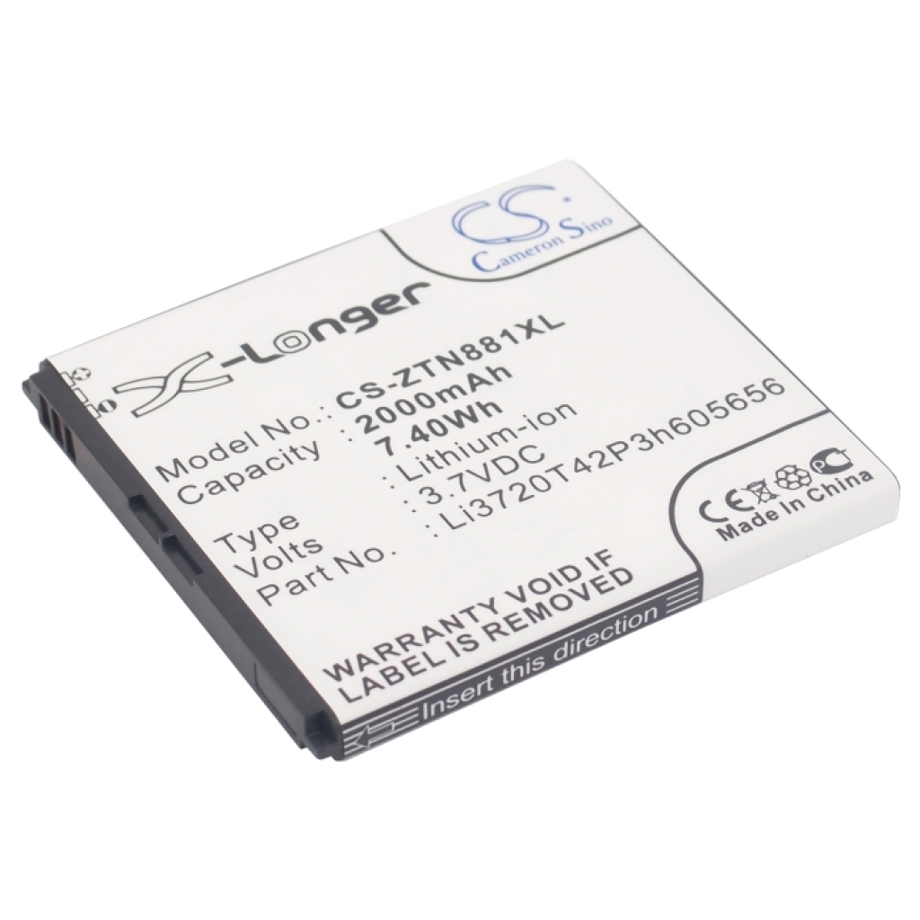 Batería del teléfono móvil ZTE CS-ZTN881XL