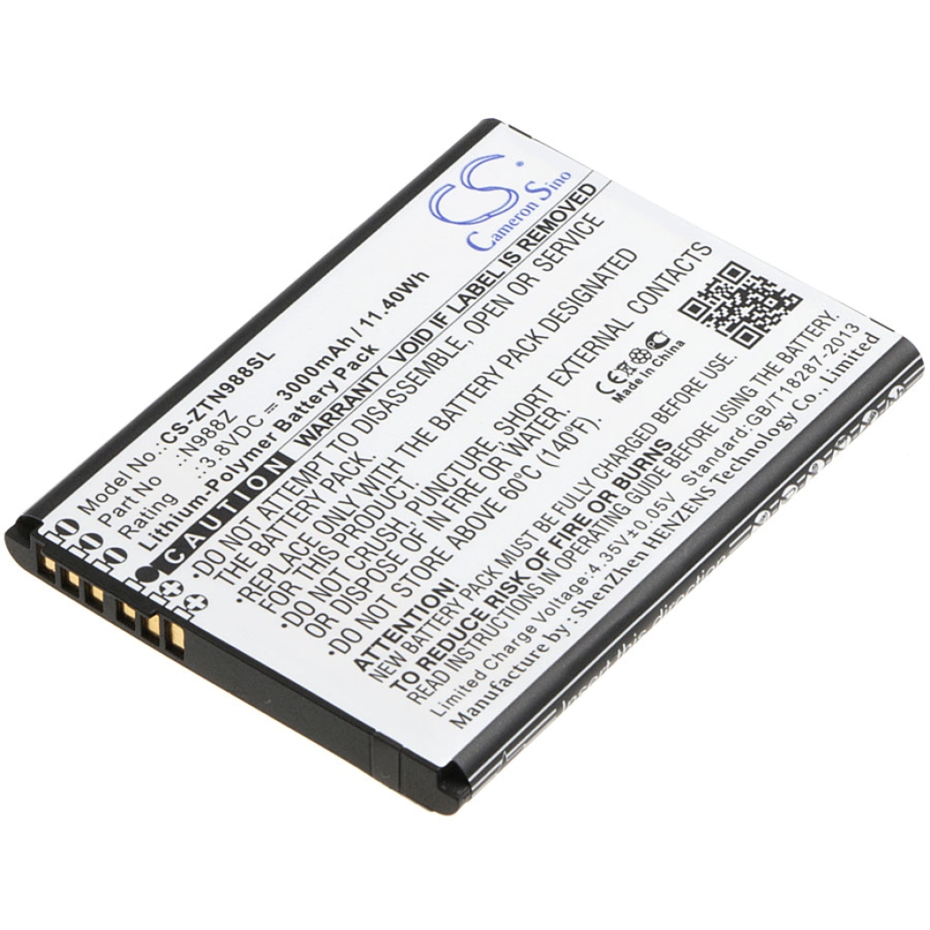 Batería del teléfono móvil ZTE CS-ZTN988SL