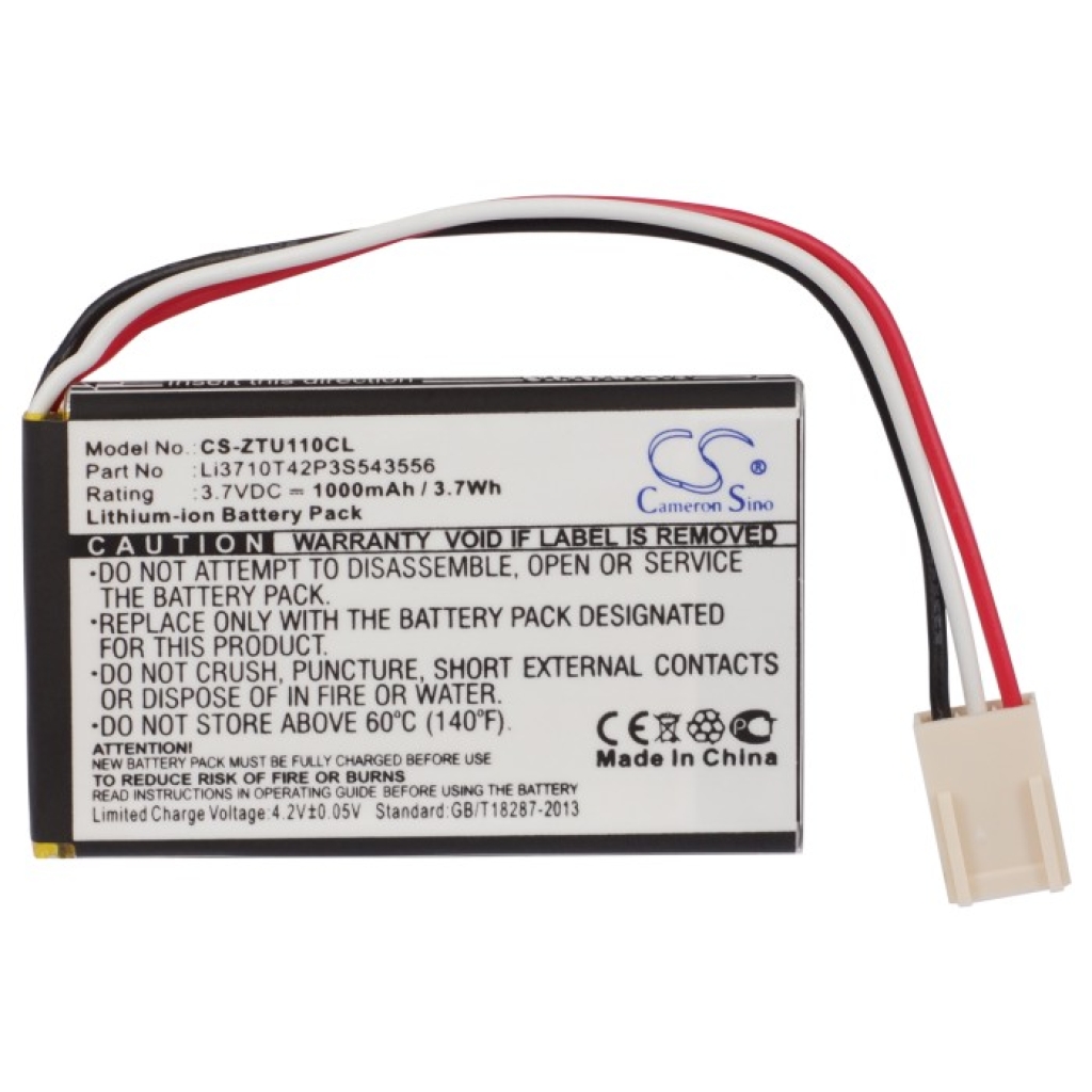 Batería para teléfono inalámbrico ZTE CS-ZTU110CL
