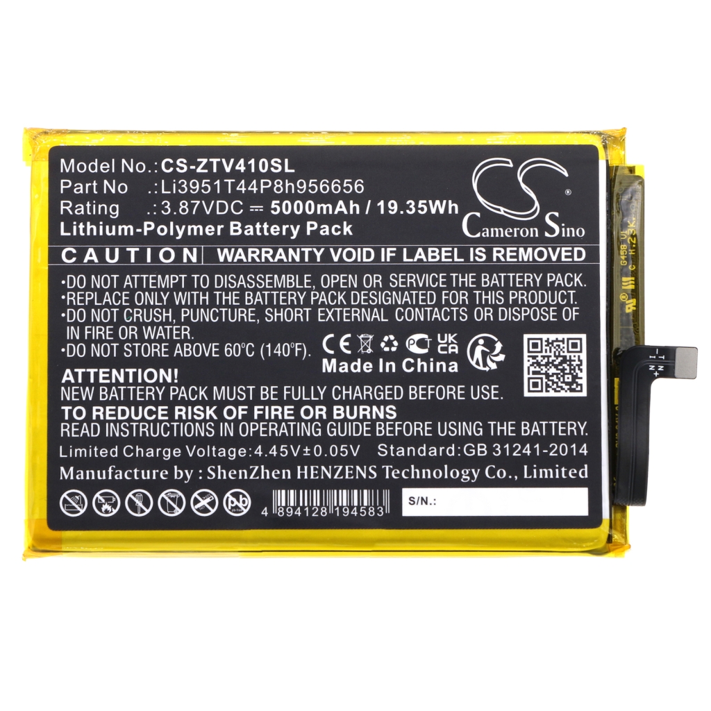 Batería del teléfono móvil ZTE CS-ZTV410SL