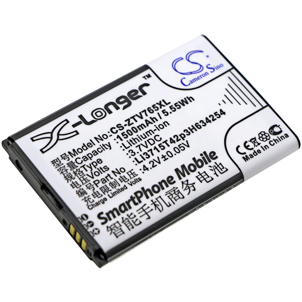 Batería del teléfono móvil ZTE CS-ZTV765XL