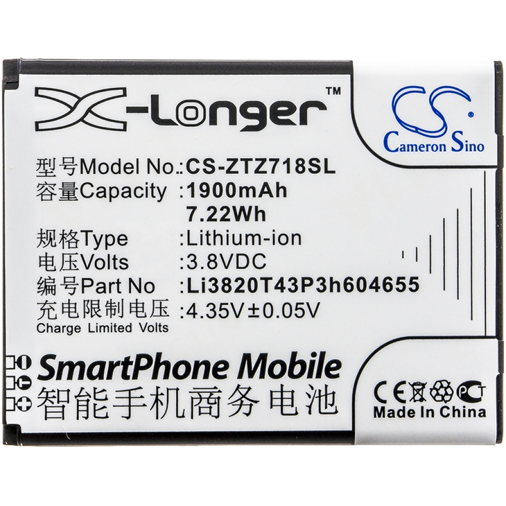 Batería del teléfono móvil ZTE CS-ZTZ718SL