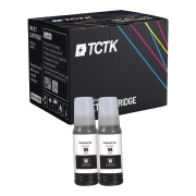 TCTK Ink 104 2-Pack Black compatible with Epson EcoTank ET-1810 ET-2400 ET-2710 ET-2720 ET-2810 ET-2820 ET-2850 ET-3750 ET-4700 ET-4750 ET-4850, replaces C13T00P140