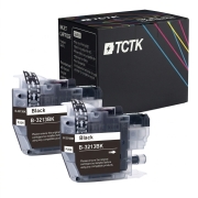 TCTK Cartuchos de tinta LC3213BK pack de 2 Negro compatible con Brother DCP-J 572 DW, para DCP-J 772 DNW DW, para DCP-J 774 DW, para MFC-J 490, para MFC-J 491 DW, para MFC-J 497 DW, para MFC-J 890