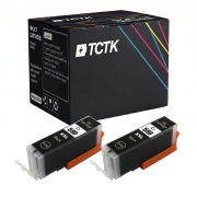 TCTK Cartuchos de tinta PGI-580XXL pack de 2 Negro compatible con Canon PIXMA TR 7550 7650 8550 8650, para PIXMA TS 6150 6151 6240 6241 6250 6251 6350 6351 705 8150 8151 8152 8250, sustituye 1970C001