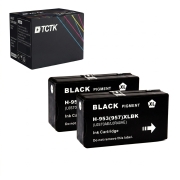 TCTK Cartuchos de tinta 953XL pack de 2 Negro compatible con HP OfficeJet Pro 7700 7720 7730 7740, para OfficeJet Pro 7740 WF, para OfficeJet Pro 8200 8210 8216 8218 8710 8715 8718, sustituye L0S70AE