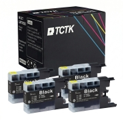 TCTK Cartuchos de tinta LC-1280 pack de 4 Negro compatible con Brother MFC-J 5910 CDW DW, para MFC-J 6510 DW, para MFC-J 6710 CDW DW, para MFC-J 6910 CDW DW, sustituye LC1280XLBK