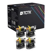 TCTK Cartuchos de tinta LC223BK pack de 4 Negro compatible con Brother DCP-J 4120 DW, para DCP-J 562 DW, para MFC-J 1140 W, para MFC-J 1150 DW, para MFC-J 1170 DW, para MFC-J 1180 DWT