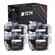 TCTK Cartuchos de tinta LC-3219XL pack de 4 Negro compatible con Brother MFC-J 5330 DW, para MFC-J 5335 DW DWF, para MFC-J 5730 DW, para MFC-J 5830 DW, para MFC-J 5930 DW, sustituye LC3219XLBK