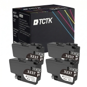 TCTK Cartuchos de tinta LC-3237 pack de 4 Negro compatible con Brother HL-J 6000 DW, para HL-J 6100 DW, para MFC-J 5945 DW, para MFC-J 6945 DW, para MFC-J 6947 DW, sustituye LC3237BK