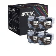 TCTK Cartuchos de tinta LC-422XL pack de 4 Negro compatible con Brother MFC-J 5340 DW, para MFC-J 5340 DWE Ecopro, para MFC-J 5345 DW, para MFC-J 5740 DW, para MFC-J 6540 DW DWE, sustituye LC422XLBK