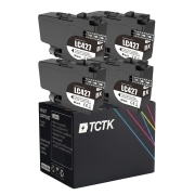 TCTK Cartuchos de tinta LC-427 pack de 4 Negro compatible con Brother HL-J 6010 DW, para MFC-J 5955 DW, para MFC-J 6950, para MFC-J 6955 DW, para MFC-J 6957 DW DWT, sustituye LC427BK