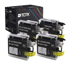 Sustitución compatible para Brother LC-1100XL (LC1100XLBK),LC-980 (LC980BK),LC-985 (LC985BK)