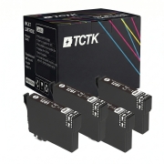TCTK Cartuchos de tinta T1291 pack de 4 Negro compatible con Epson Stylus Office B 42 WD, para Stylus Office BX 305 F FW, para Stylus Office BX 305 FW Plus, sustituye C13T12914010
