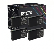 TCTK Ink Cartridges T7021 4-pack Black compatible with Epson WorkForce Pro WP-4000 WP-4015DN WP-4025DW WP-4095DN WP-4500 WP-4515DN WP-4525DNF WP-4535DWF WP-4545DTWF WP-4595DNF