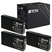 TCTK Cartuchos de tinta 79 pack de 4 Negro compatible con Epson WorkForce Pro WF-4630 DWF, para WorkForce Pro WF-4640 DTWF, para WorkForce Pro WF-5100, sustituye C13T79114010