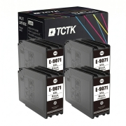 TCTK Cartuchos de tinta T9071 pack de 4 Negro compatible con Epson WorkForce Pro WF-6000 WF-6090, para WorkForce Pro WF-6090 D2TWC DTWC DW, para WorkForce Pro WF-6590, sustituye C13T907140