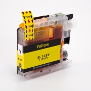 Compatible con Brother LC123Y / 10ml Tinta Amarillo (Cartuchos de tinta)