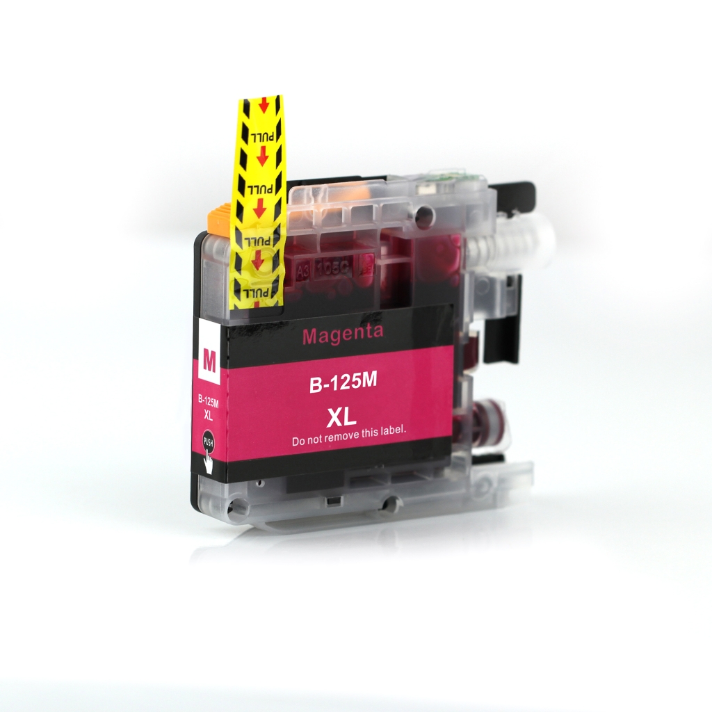 Compatible con Brother LC125M / 15ml Tinta Magenta (Cartuchos de tinta)