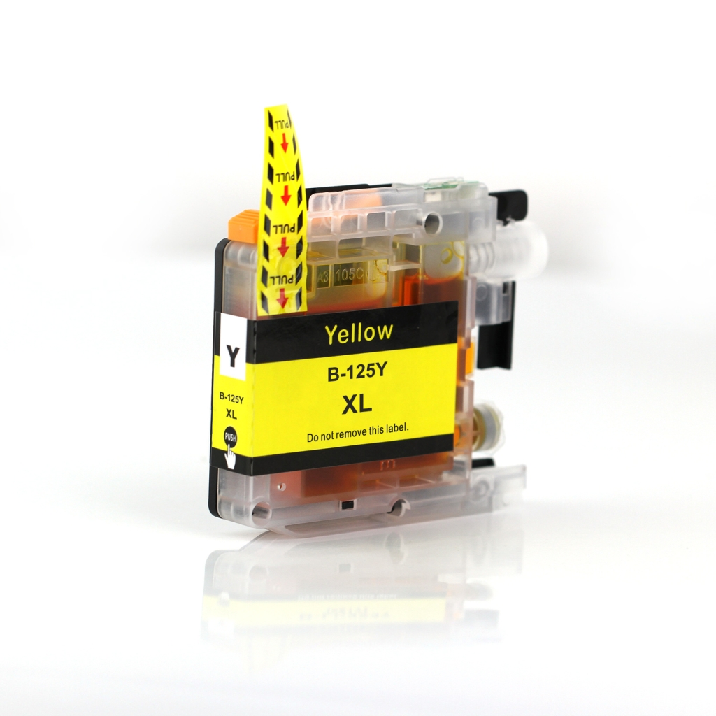 Compatible con Brother LC125Y / 15ml Tinta Amarillo (Cartuchos de tinta)