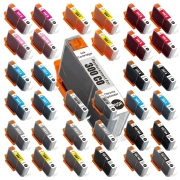 TCTK Cartuchos de tinta PFI-300CO PFI-300C PFI-300GY PFI-300MBK PFI-300M PFI-300PBK PFI-300PC PFI-300PM PFI-300R PFI-300Y pack de 40 multicolor (4x cada uno) compatible con Canon imagePROGRAF PRO-300
