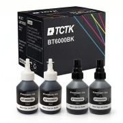 TCTK Cartuchos de tinta BT6000BK BT6000BK pack de 4 2x Negro 2x Cian compatible con Brother DCP-T300 DCP-T500W DCP-T700W MFC-T800W