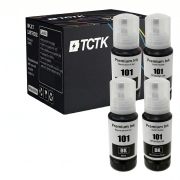 TCTK Cartuchos de tinta E-101BK E-101BK pack de 4 Negro compatible con Epson EcoTank L14150 L4150 L4160 L4260 L4266 L6160 L6170 L6176 L6190 L6260 L6270 L6276 L6290
