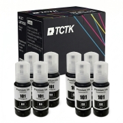 TCTK Cartuchos de tinta E-101BK E-101BK pack de 8 Negro compatible con Epson EcoTank L14150 L4150 L4160 L4260 L4266 L6160 L6170 L6176 L6190 L6260 L6270 L6276 L6290