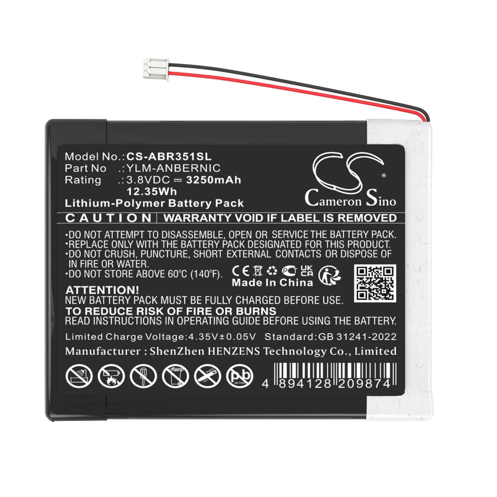 Juego, PSP, NDS Batería Anbernic CS-ABR351SL