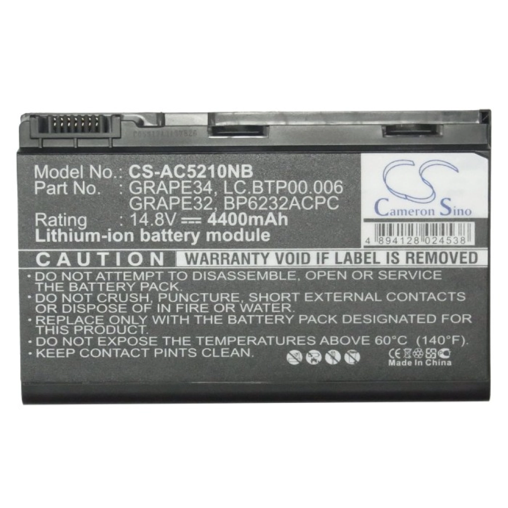 Batería para portátil Acer CS-AC5210NB