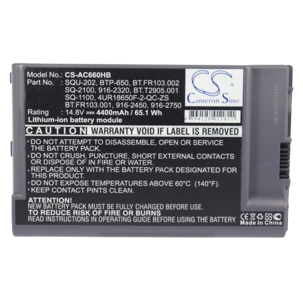 Batería compatible con Acer CS-AC660HB