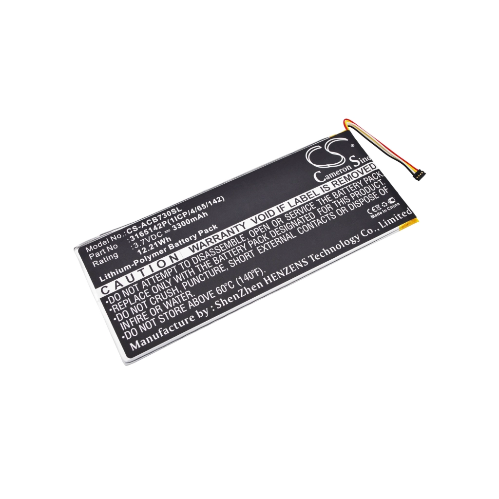 Batería de la tableta Acer CS-ACB730SL