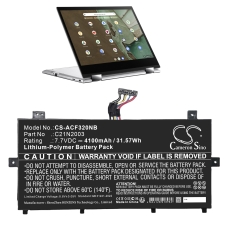 Compatible battery replacement for Asus 0B200-03800100,C21N2003