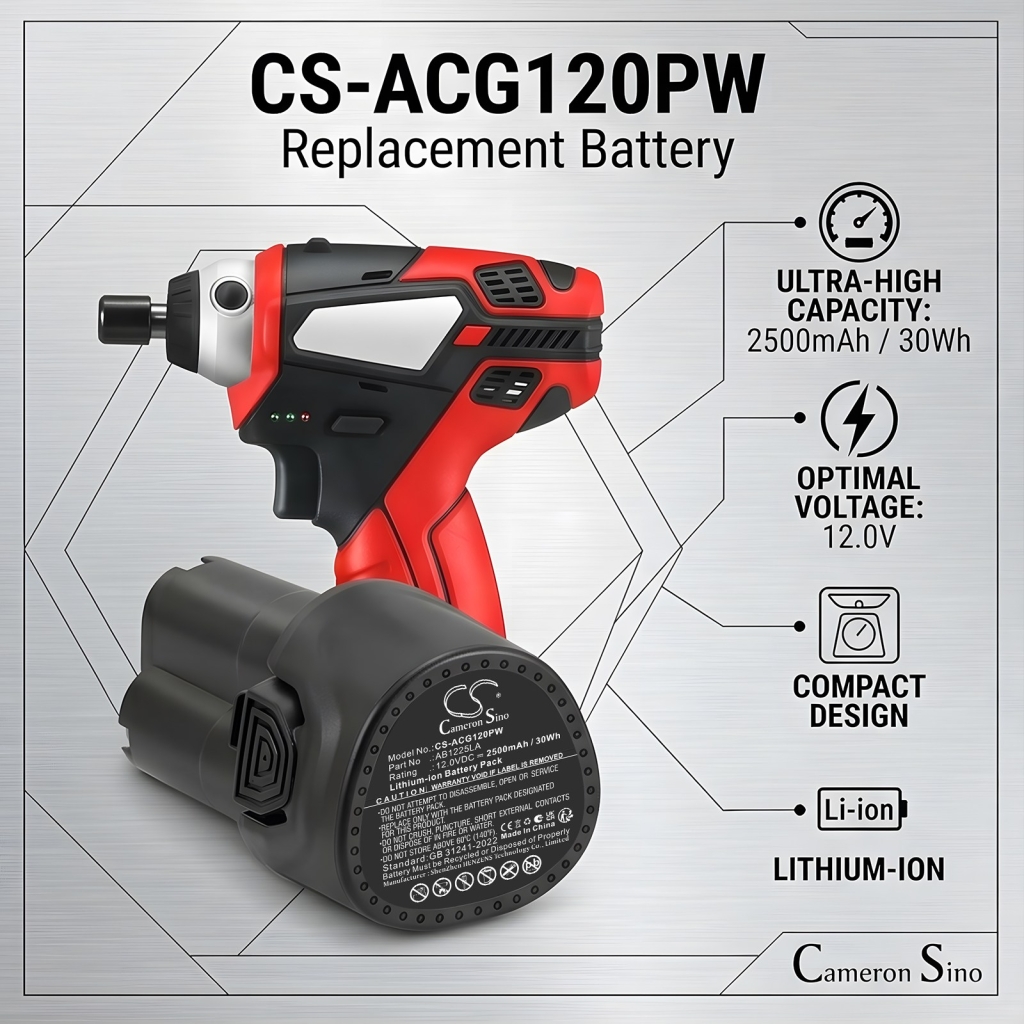 Baterías compatible con ACDelco ARS1212A1PFG ARS1212A1PFG CS-ACG120PW
