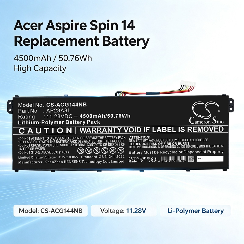 Baterías compatible con Acer Aspire 17 A17-51GM 17 A17-51GM-50G3 17 A17-51GM-51RA CS-ACG144NB