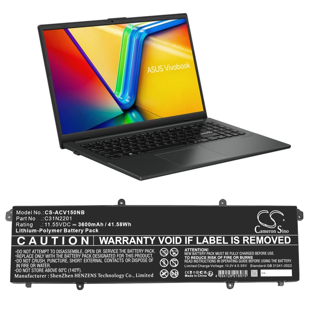 Battery Replaces C31N2201