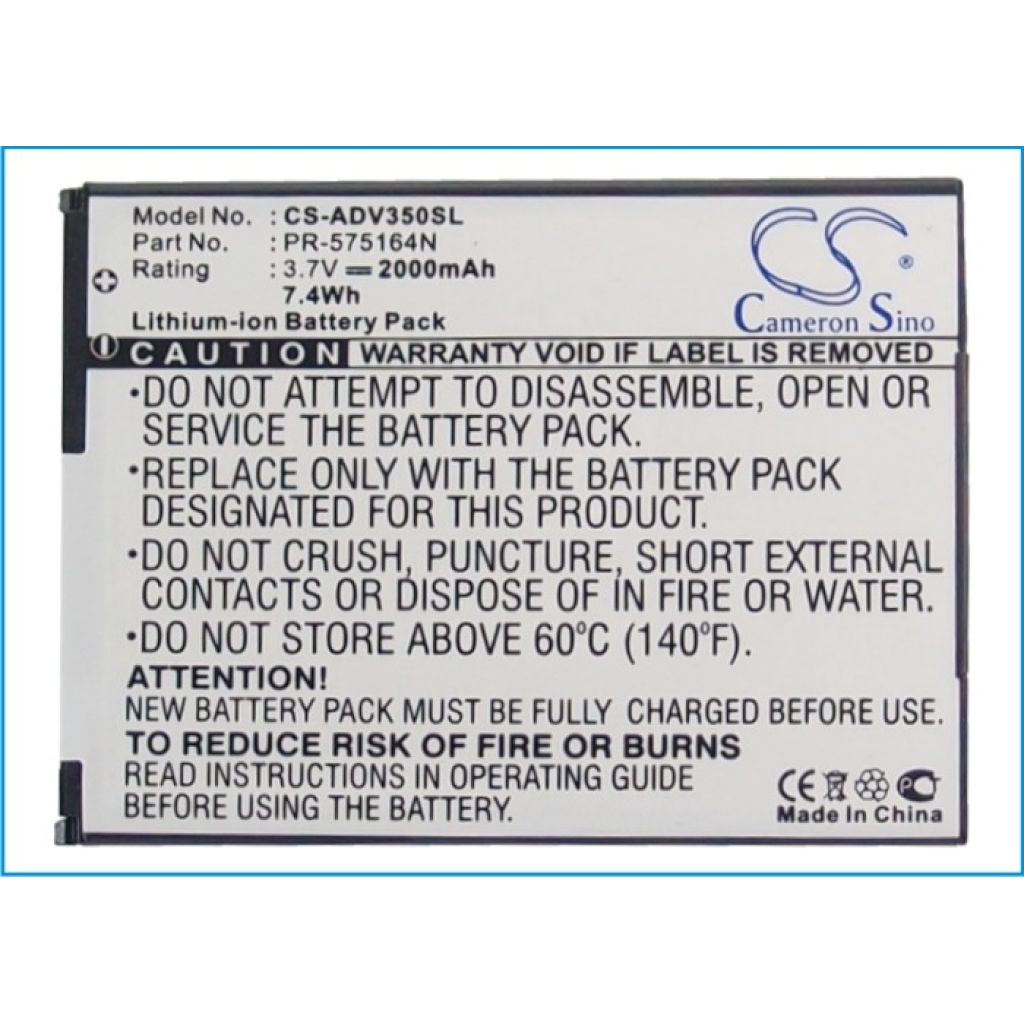 Battery compatible with GPS, Navigator Battery